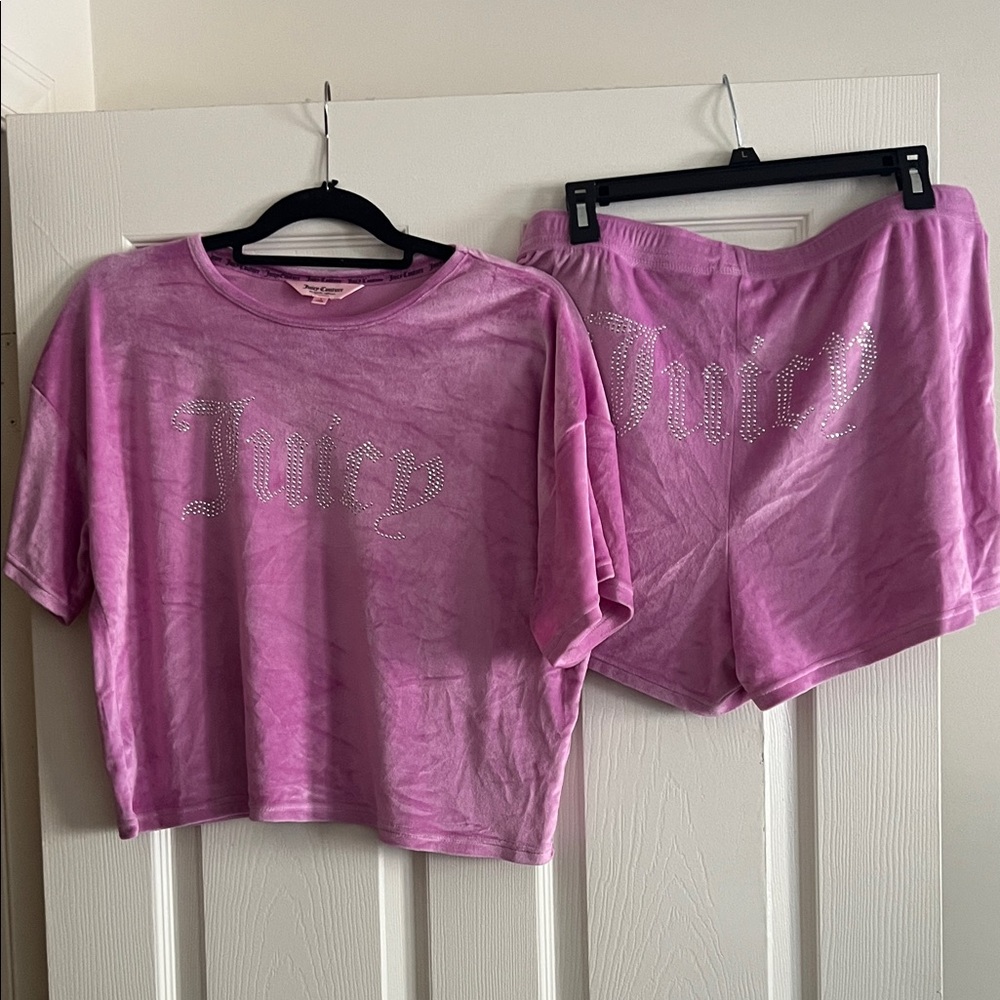Juicy Couture Pink Velour Lounge Set